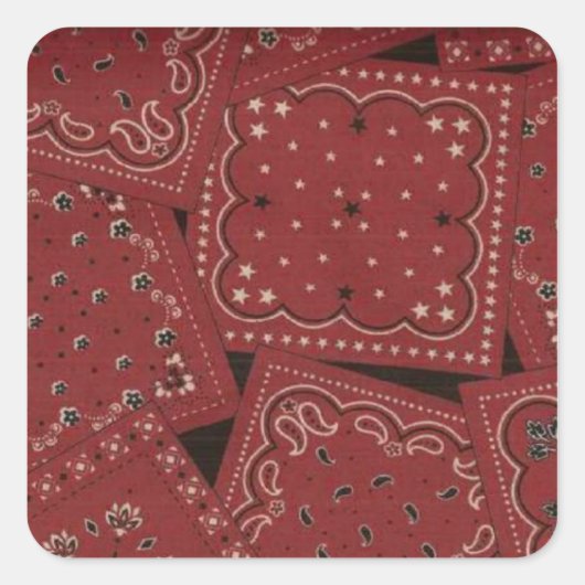 Barn Red Bandana Stickers (Voorkant)