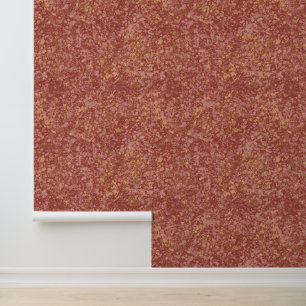 Barn Red Gold textuur graniet patroon Behang