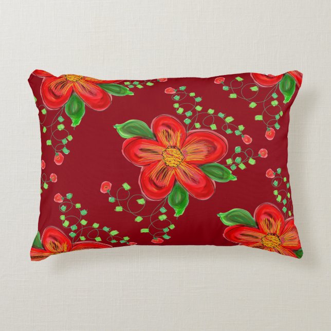 Barn Red Pillow Decoratief Kussen (Voorkant)