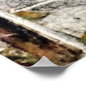 "Barn, Rogers, Ohio" - Patel op rijstpapier Poster (Hoek)