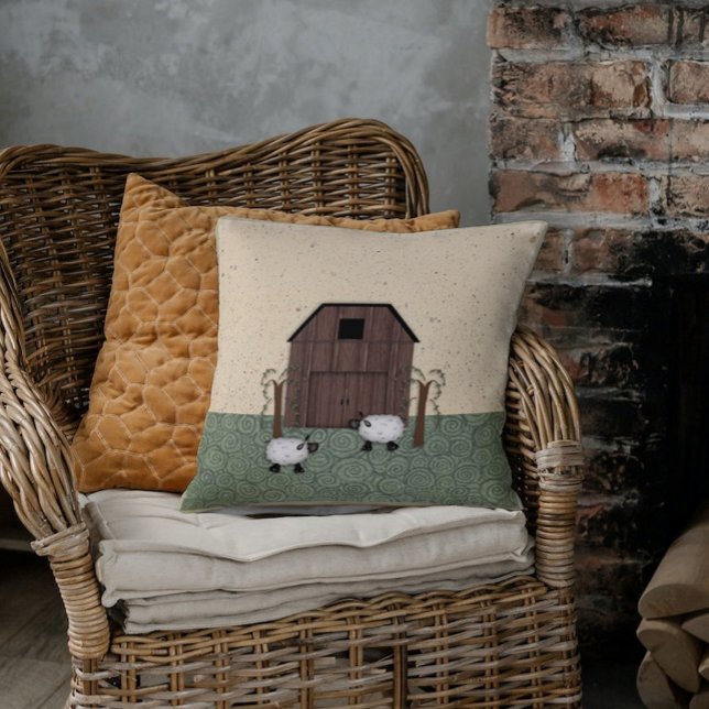 Barn Sheep Pillow Kussen (Creator heeft geüpload)