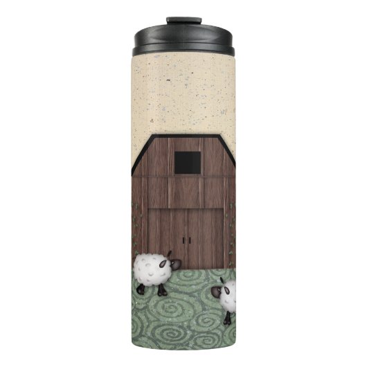 Barn Sheep Thermal Tumbler Thermosbeker (Voorkant)
