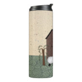 Barn Sheep Thermal Tumbler Thermosbeker (Gedraaid links)