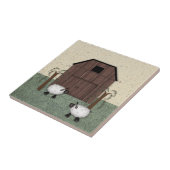 Barn Sheep Tile Tegeltje (Zijkant)