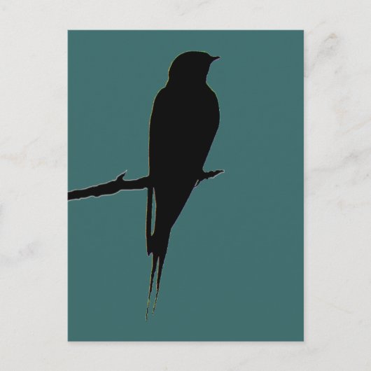 Barn Swallow green Briefkaart (Voorkant)