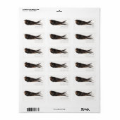 BARN SWALLOW ILLUSTRATION ADRESETIKETTEN ETIKET (Full Sheet)
