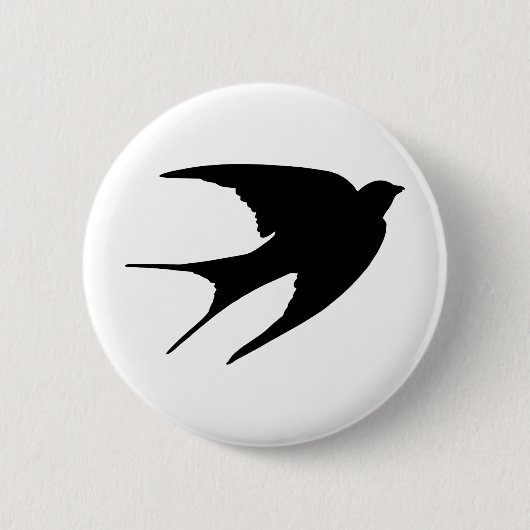 Barn Swallow Ronde Button 5,7 Cm (Voorkant)