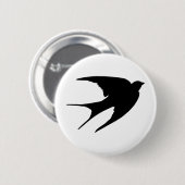Barn Swallow Ronde Button 5,7 Cm (Voorkant /achterkant)