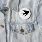 Barn Swallow Ronde Button 5,7 Cm (In situ)