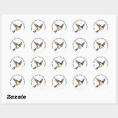 Barn Swallow Ronde Sticker (Vel)