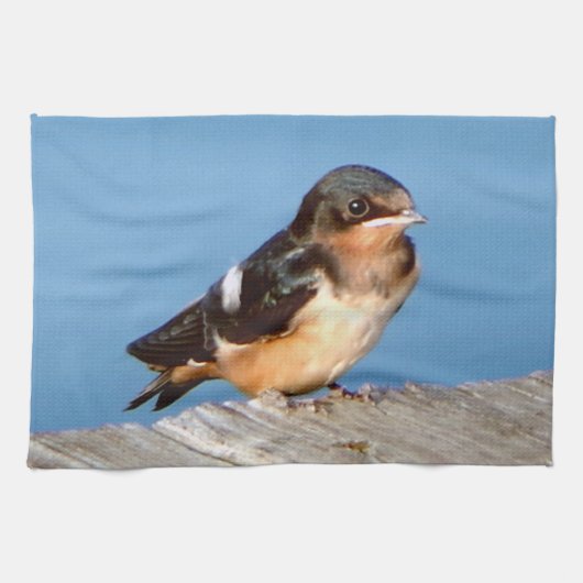 Barn Swallow serviette de cuisine (Horizontal)
