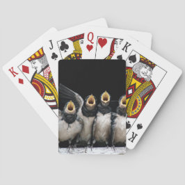 Barn Swallow Singing Pokerkaarten