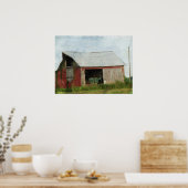 Barn Swallows on line Poster (Keuken)