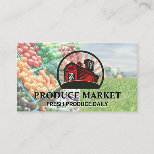 Barn | Visitekaartje voor de productie van een bas (Voorkant)