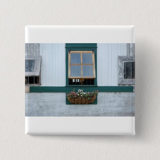 Barn-Window Vierkante Button 5,1 Cm (Voorkant)