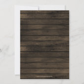 Barn wood Camping Rustic Mountains redden de datum Save The Date (Achterkant)