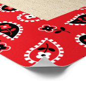 Barn Wood en Bandana Letter K Poster (Hoek)