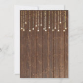 Barn Wood Lights Vow Renewal Invitation (Dos)