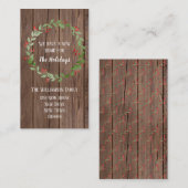 Barn Wood Nouvelle maison vacances | Faire-part de (Devant / Derrière)