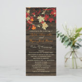 Barn Wood Rustic Fall Feuilles Programmes de maria (Debout devant)