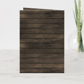 Barn Wood Rustic Fall Leaves Weduwen uitnodigingen (Achterkant)