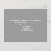 Barn Wood Westerne Cowboy trouwreactie RSVP Uitnodiging Briefkaart (Achterkant)