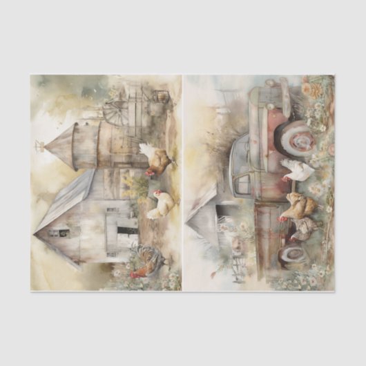 Barn Yard Tissuepapier (Voorkant)