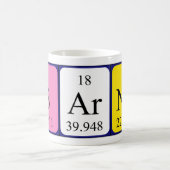 Barna periodieke tabel naam mok (Center)