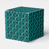 Barnacles in Turquoise Classic 2x2 Favor Box Bedankdoosjes (Voorkant Zijde)