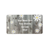 Barnboard Daisy Return Address Labels (Voorkant)