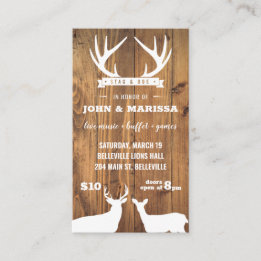 Barnboard Stag en Doe Tickets YellowBrickStudio