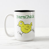 BarnChick, dat ben ik. Koffiemok Tweekleurige Koffiemok (Links)