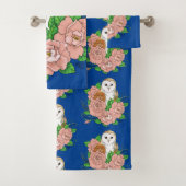 Barne Chouette Fleurs roses Bleu (En situation)