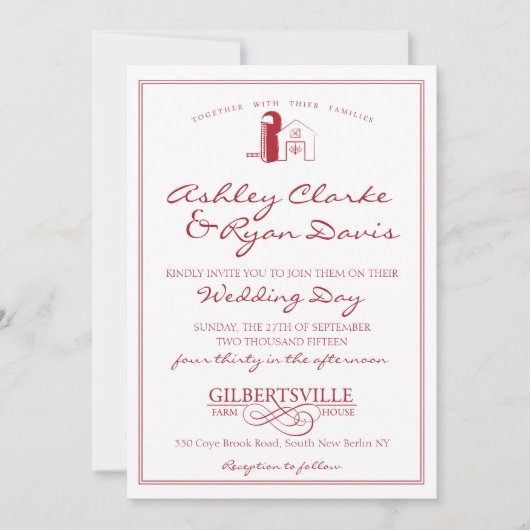 Barne Faire-part de mariage (Devant)