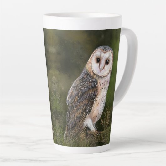 Barne Owl Latte Mug (Angle droit)