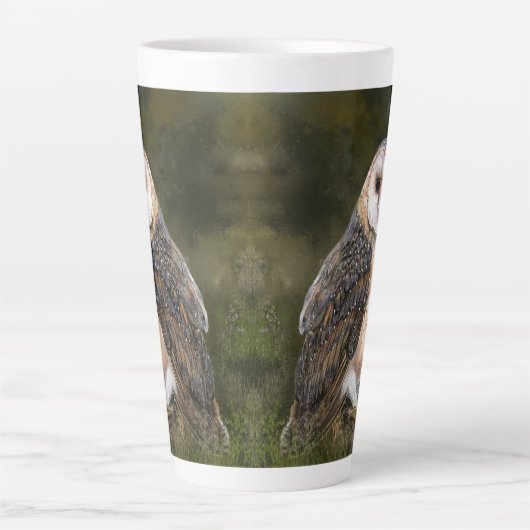Barne Owl Latte Mug (Devant)