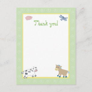Barne Yard Animaux de ferme Green Swirl Merci