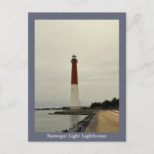 Barnegat Light Vuurtoren Foto Ansichtkaart Briefkaart