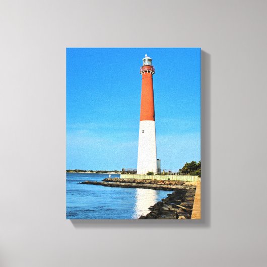 Barnegat Lighthouse, New Jersey Toile Enveloppée (Recto)