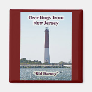 Barnegat Lighthouse NJ Greetings Magnet Magneet