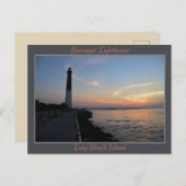 Barnegat Lighthouse Sunset Briefkaart (Voorkant / Achterkant)