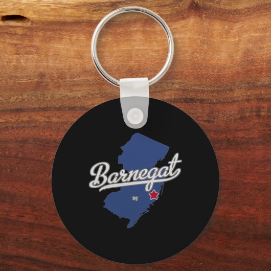Barnegat New Jersey Nj Map Sleutelhanger (Voorkant)