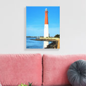 Barnegat Vuurtoren, New Jersey Ingewikkeld Canvas (Insitu (Woonkamer))