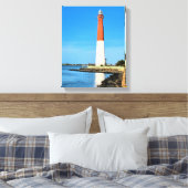 Barnegat Vuurtoren, New Jersey Ingewikkeld Canvas (Insitu (Slaapkamer))