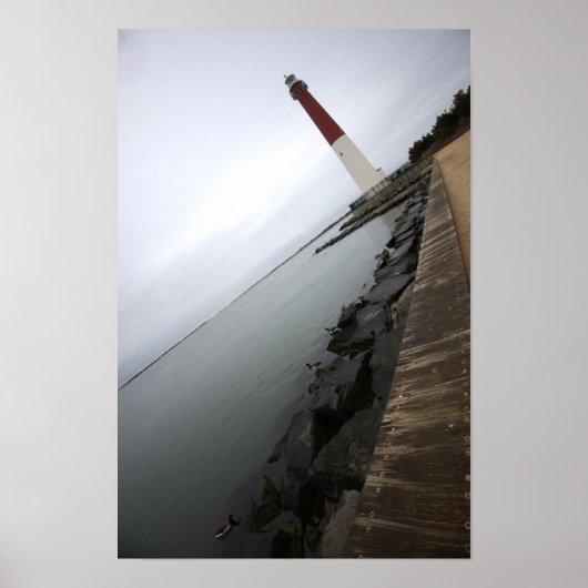 Barnegate Light Lighthouse Photo Poster (Voorkant)