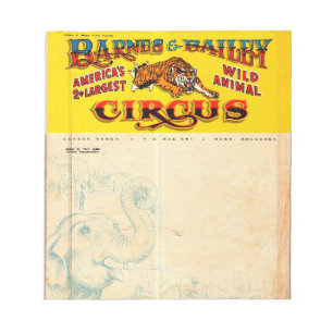 Barnes en Bailey Circus Notitieblok