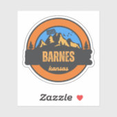 Barnes, Kansas Sticker (Vel)