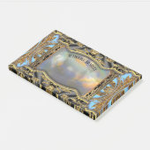 Barnetcue Bleuse Mooie barokke monogram Post-it® Notes (Schuin)