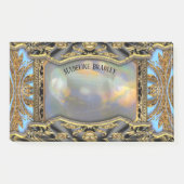 Barnetcue Bleuse Mooie barokke monogram Post-it® Notes (Voorkant)