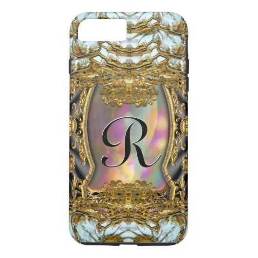 Barnetcue Dubois French Monogram 7 Plus Case-Mate iPhone Case (Achterkant)